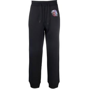 EMPORIO ARMANI Трикотажные спортивные штаны мужские черные