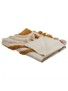 Пуховое одеяло Beliani Kuschel MATHURA, цвет beige/orange