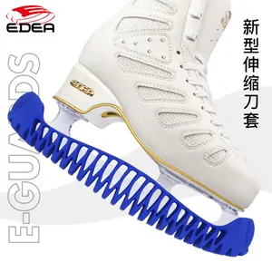 EDEA Коньки роликовые Italian Imported, накладки на лезвия регулируемые, цельная конструкция, нескользящие и износостойкие, без подрезки, Royal Blue, размер M (34-40.5 см)