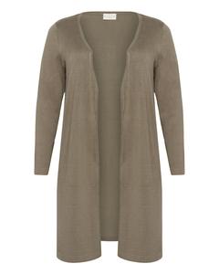 Вязаный кардиган KAFFE CURVE KCfarsia, темно-бежевый