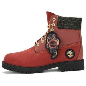 Кроссовки 6 inch lace waterproof boots 'dark red nubuck' Timberland, красный
