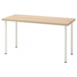 Рабочий стол IKEA LAGKAPTEN/ALEX, 140x60 см, дуб/белый