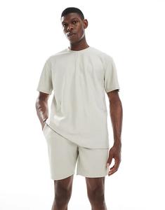 Комбинезон из плиссированных шорт ONLY & SONS бежевого цвета