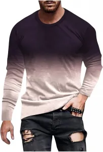 Футболка с длинным рукавом для мужчин Big Tall Loose Fit