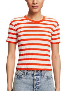 Футболка ESPRIT Shirt, цвет Orange/Weiß