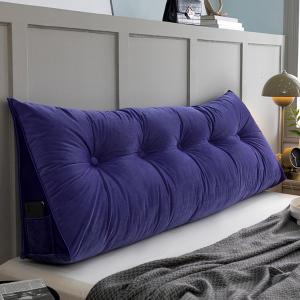 Подушка-подголовник COZMAX, треугольная настенная, для поддержки шеи и спины при чтении, фиолетовая, размер Cal