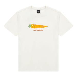 Футболка New Balance Running Graphic Tee 'White Orange', белый