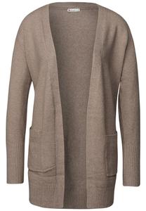 Вязаный кардиган STREET ONE, светло-коричневый