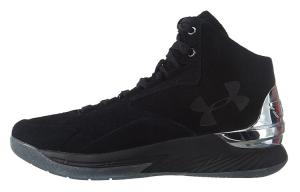 Кроссовки Under Armour Curry 1 Lux Mid Sde Black/Metallic Silver-Black