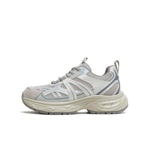 Женские кроссовки серии Toffee с амортизацией, износостойкие, низкие, массивные Teenmix, Silver