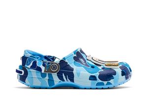 Кроссовки BAPE x Classic Clog 'ABC Camo - Blue', синий