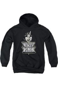 Батмен против Супермена молодежная худи с капюшоном / толстовка Gildan, черный