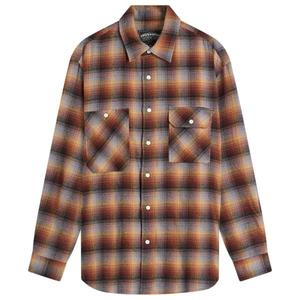 Рабочая рубашка из фланелевой ткани в клетку Frizmworks, Brown Sky