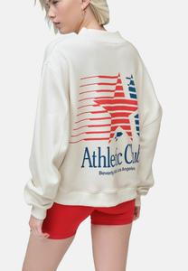 Толстовка Next BACK GRAPHIC PRINT POPPER NECKLINE LONG SLEEVE, Ecru/Red/Blue/White
