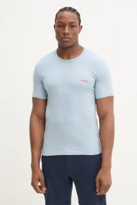 Хлопковая футболка 3 шт Hugo, темно-синий