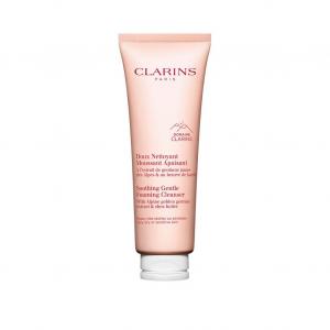 Очищающая пенка для лица doux nettoyant moussant apaisant Clarins, объем 125 мл