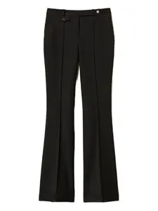 Расклешенные брюки Twinset, черный