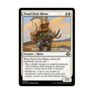 CCG Гордая стая-носорог (U), MTG - Modern Horizons 3