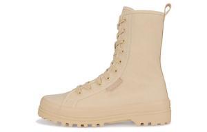 Обувь для образа жизни женская с высоким берцем бежевого цвета Superga