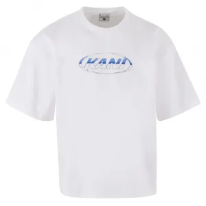 Футболка с коротким рукавом Karl Kani Chrome Logo Crop, белый