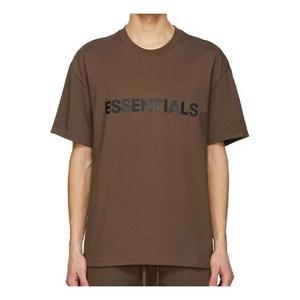 Футболка fw20 logo tee 'rain drum' Fear Of God Essentials, коричневый