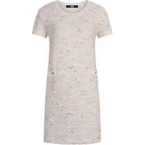 Женское платье с коротким рукавом KARL LAGERFELD SS25 KARL LAGERFELD / Karl Lagerfeld Jeans, Ecru