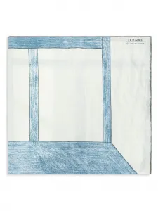 Шарф с принтом Lemaire, белый