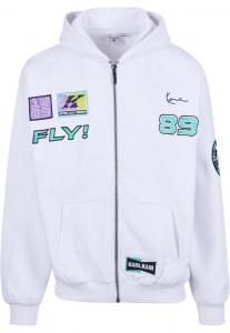 Худи Karl Kani Zip-Up Hoodie, белый