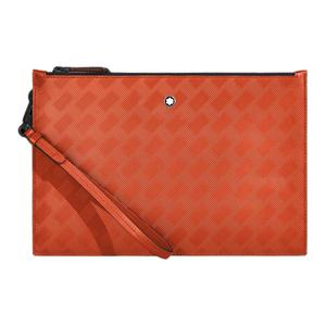 MONTBLANC Кожаная клатч унисекс золотисто-оранжево-красная