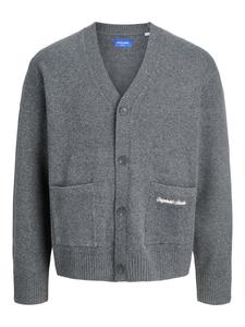 Вязаный кардиган Jack & Jones Junior, серый