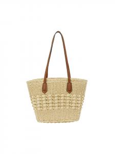 Женская сумка-тоут бежевого цвета usha FESTIVAL