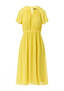 Платье миди COMMA Dress, цвет pastel yellow