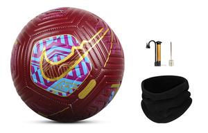 Nike Футбольный мяч размер 5, PU, машинная строчка, унисекс, красный желтый