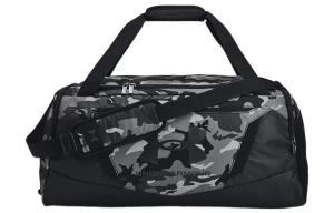 Полиэстеровая наплечная сумка, кроссбоди, дамская сумка, дорожная сумка среднего размера унисекс черный камуфляж Under Armour