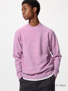Джемпер Soufflé с круглым вырезом Uniqlo, 72 purple