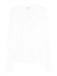 Рубашка поло Jordan Henley с длинными рукавами Nili Lotan, белый