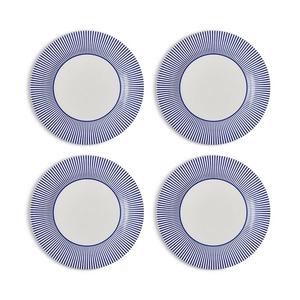 Spode Blue Итальянские обеденные тарелки Steccato, набор из 4 шт, синий
