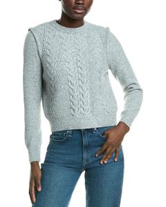 Design History   Cable Knit Wool-Blend Свитер Design History, серый