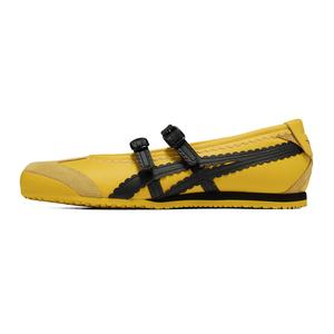 Onitsuka Tiger Mexico 66 Flat Mary Jane Shoes, женские, желтые и черные