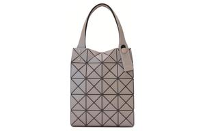 ISSEY MIYAKE Люксент Бокси Поливинилхлоридная смола Сумка-шоппер Плечевая сумка Миниатюрная женская серая бежевая