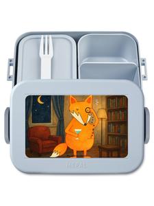 Mr. & Mrs. Panda Ланчбокс Fox Lord Design, без надписей, пастельно-голубого цвета