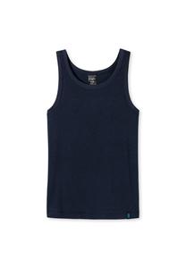 Майка для мальчика - рубашка, майка без рукавов, без рукавов, хлопок стрейч SCHIESSER, синий