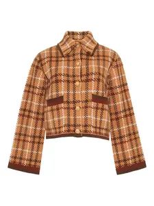 Кардиган Delilah в клетку Cara Cara, коричневый