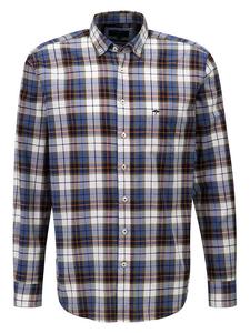 Рубашка FYNCH-HATTON, цвет dunkelblau/weiß