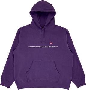 Толстовка Supreme Shop Small Box Hooded - San Francisco 'Dark Purple', фиолетовый