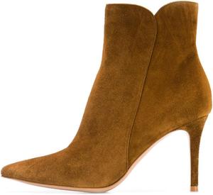 Женские модные ботильоны YDN с острым носком на высокой шпильке, с молнией, для вечерних и праздничных мероприятий, размеры 4-15 США