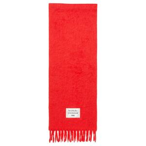 Шарф с бахромой Acne Studios, красный