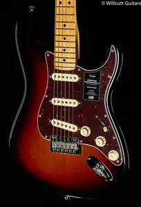 Fender American Professional II Stratocaster 3-цветный Sunburst с грифом из клена (129)