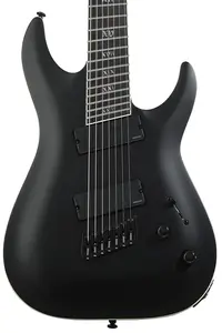 Электрогитара Schecter C-7 Multi-scale SLS Elite Evil Twin с 7 струнами - атласный черный