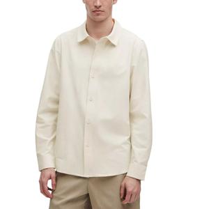 Длинный рукав LuluLinen рубашка мужская Lululemon, светлая слоновая кость